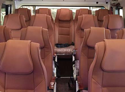 16 Seater Tempo Traveller inside image